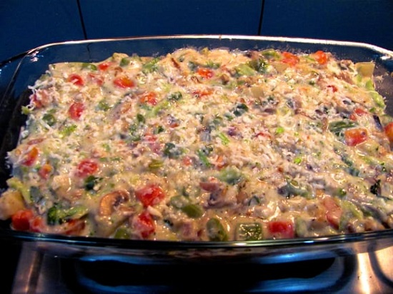 Запекаем овощи с сыром в духовке