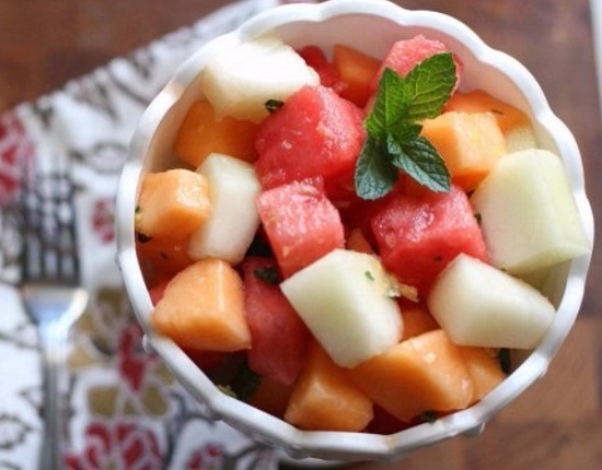салат из арбуза и дыни